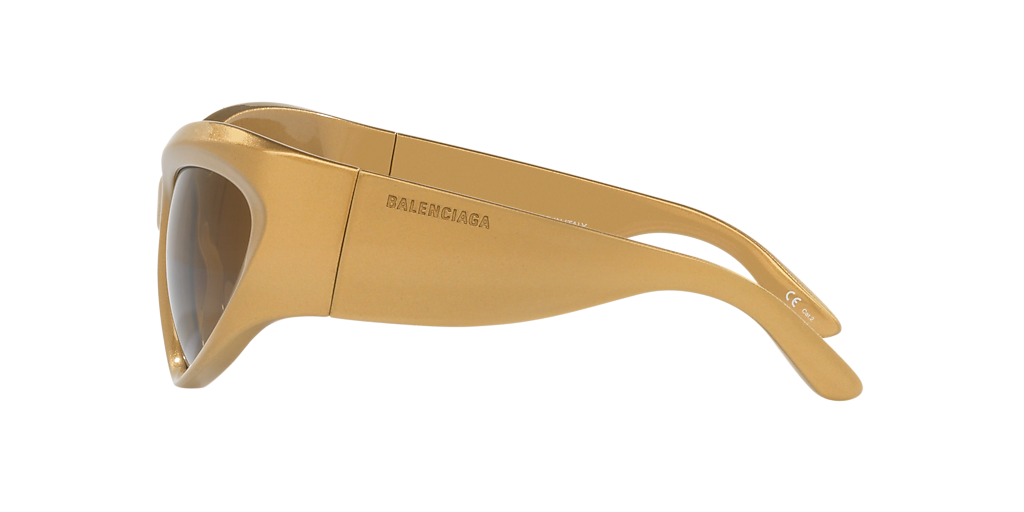 Balenciaga Bxtr Metal XL (64 - 20) with Brown lenses and Gold