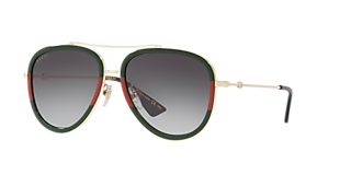 Gucci GG0061S XXS (56 - 22) with Green lenses and Tortoise