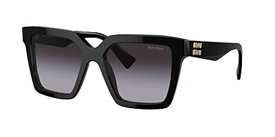 Miu Miu MU 03YS 54 Gradient Grey & Honey Havana Sunglasses  