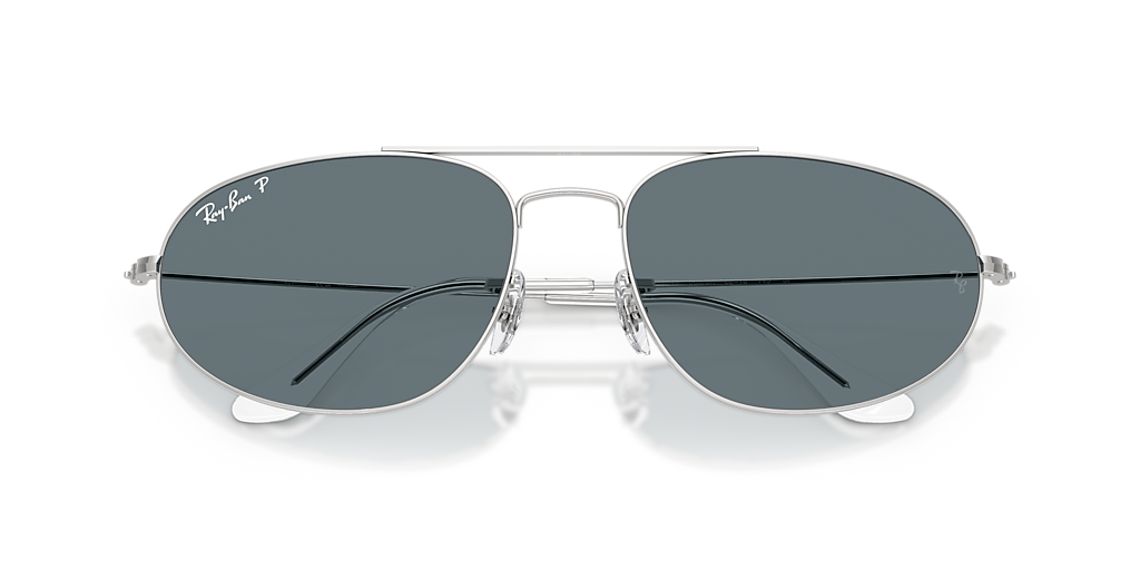 Ray-Ban Explorer IV XXL (60 - 18) with Blue lenses and Silver