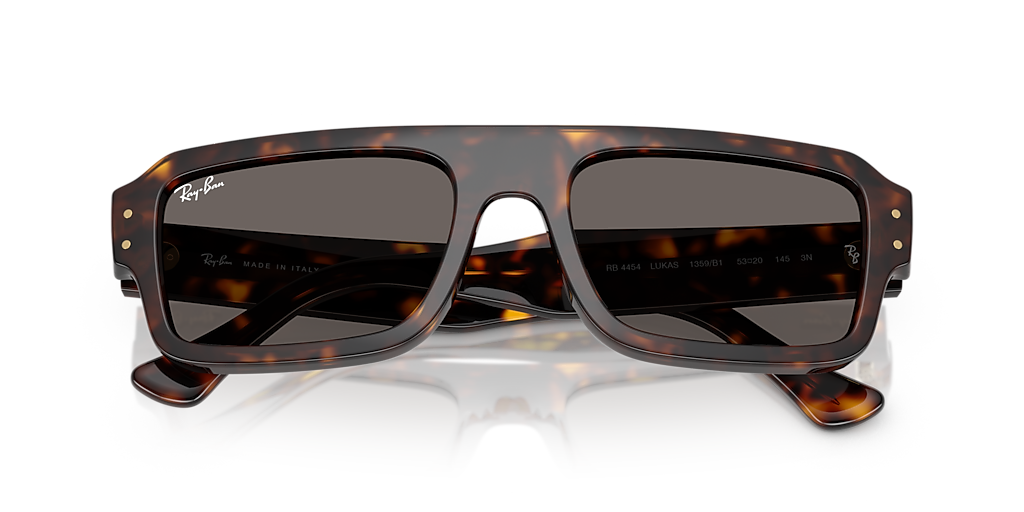 RAY-BAN RB4454 Lukas Bio-Based Black - Unisex Sunglasses, Polar Black Lens