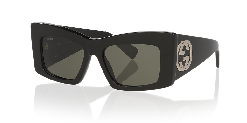 サングラス GUCCI GG1842S SUNGLASSES Gucci GG1842S S (53 - 17) with Grey lenses and Black frame