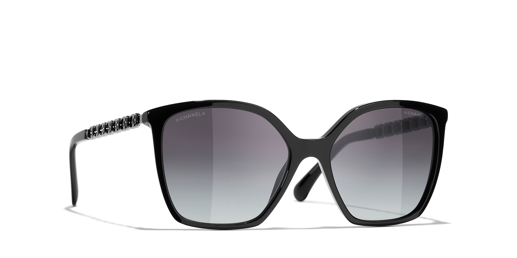 CHANEL シャネル ロゴ スクエア サングラス sunglasses CH5546Q Chanel Square Sunglasses CH5546Q XL (57 - 17) with Grey