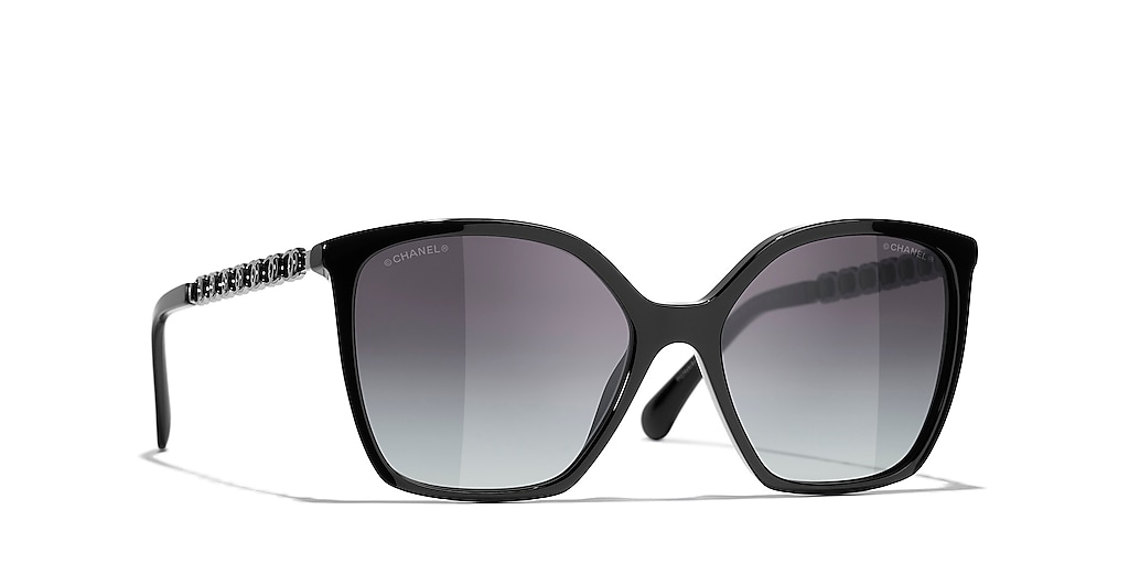 CHANEL シャネル ロゴ スクエア サングラス CH5546Q Chanel Square Sunglasses CH5546Q XL (57 - 17) with Blue