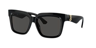 Burberry Micah Sunglasses; Black Frames, Grey Lenses, NWOT Burberry BE4397U Micah XL (58 - 17) with Grey lenses and  main image 4