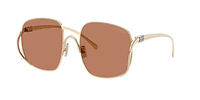 Miu Miu MU A57S M (57 - 20) with Brown lenses and Gold frame  display picture 2