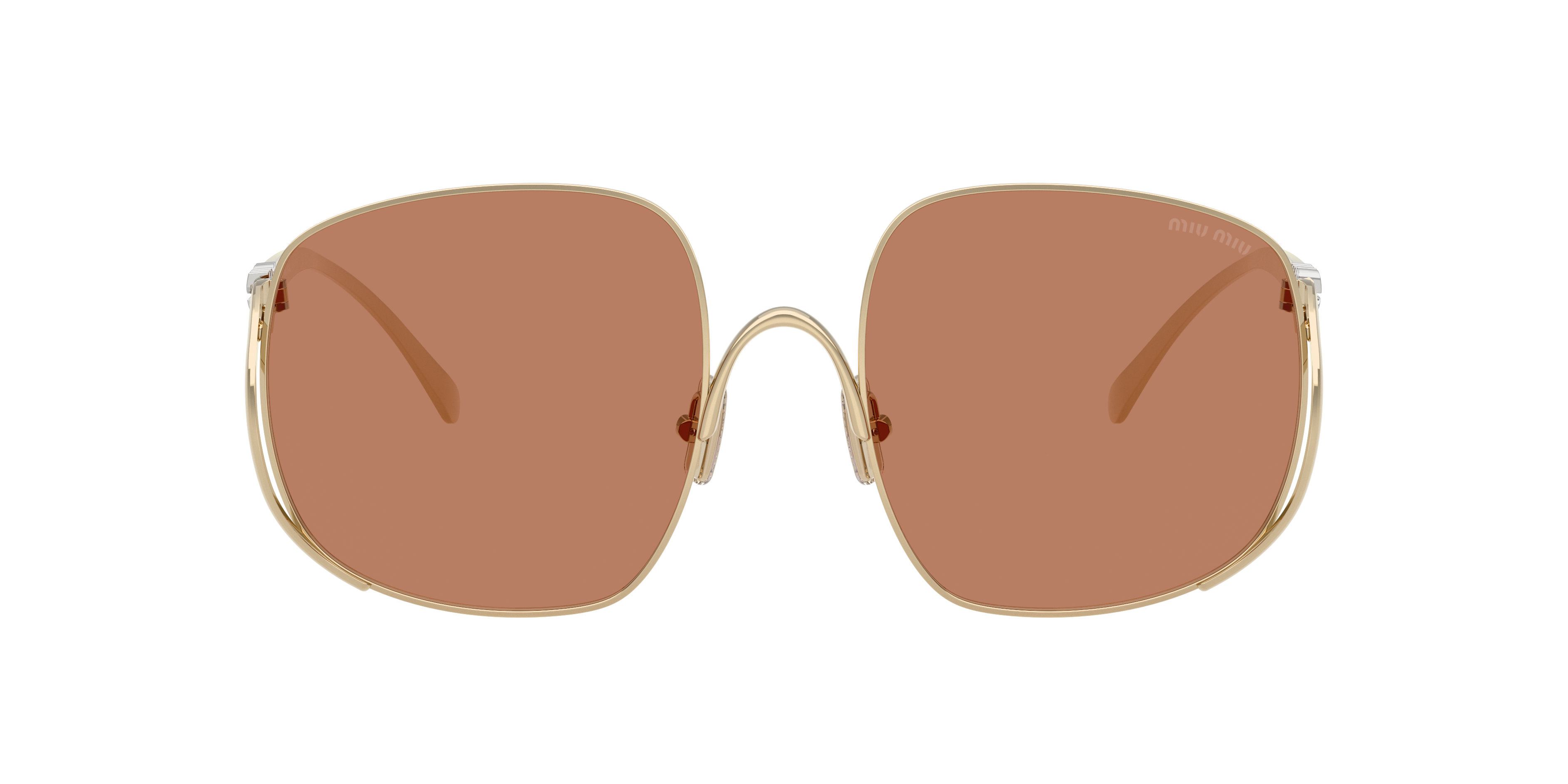 Miu Miu Woman Sunglasses Mu A57s In Brown