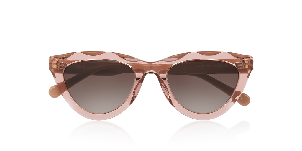 サングラス CHLOE Woman Sunglasses Brown CH0227S 003 CH0227S sunglasses Transparent Light Brown | SmartBuyGlasses US