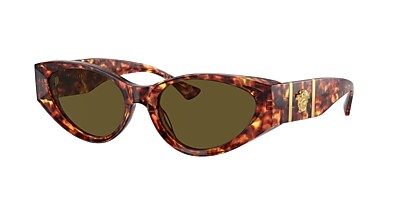 Versace VE4454 55 Green & Bordeaux Sunglasses | Sunglass Hut USA 