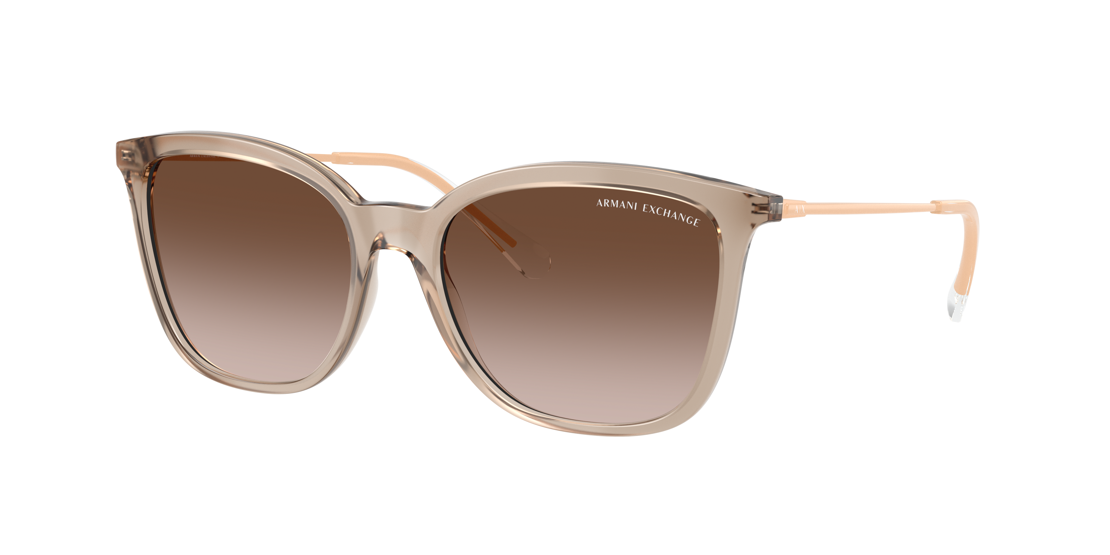 Armani Exchange Woman Sunglass Ax4151s In Gradient Brown