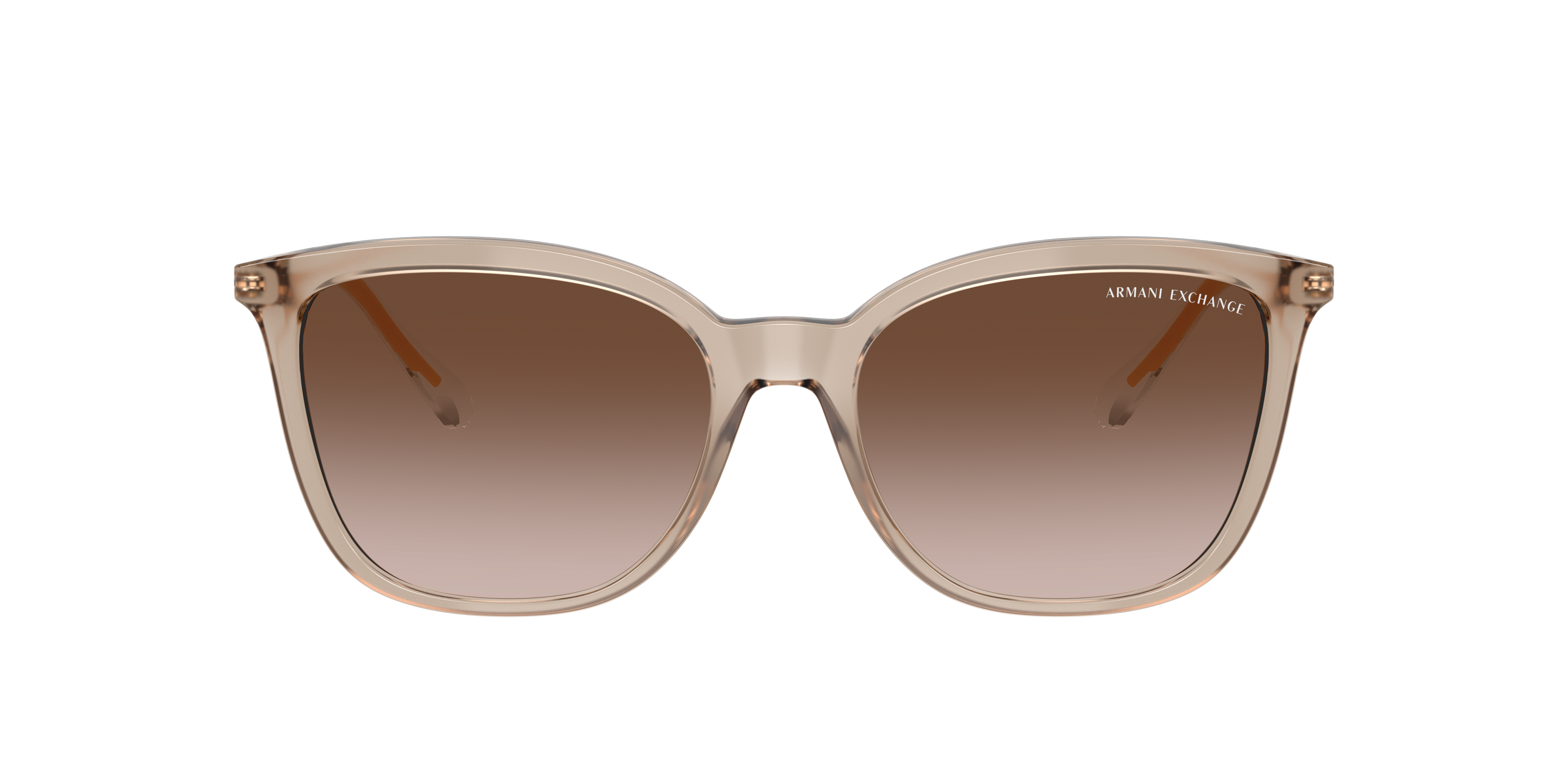 Armani Exchange Woman Sunglass Ax4151s In Gradient Brown