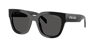 Prada PR 17WSF S (51 - 20) with Grey lenses and Black frame