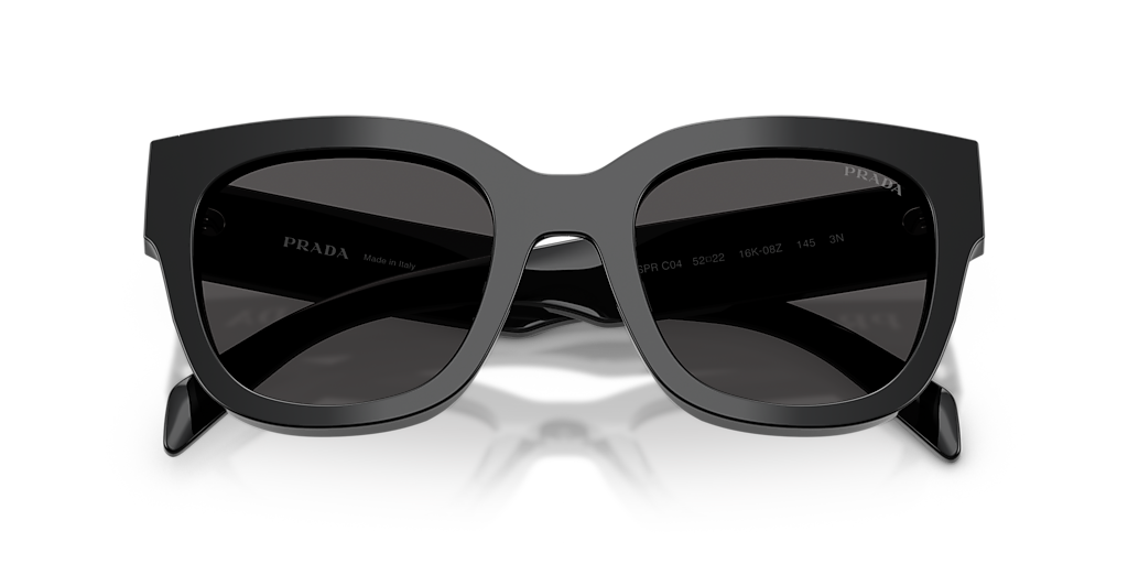 Prada PR C04S M (52 - 22) with Grey lenses and Black frame