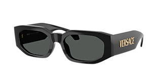 Versace VE4476U XXL (55 - 16) with Grey lenses and Black frame