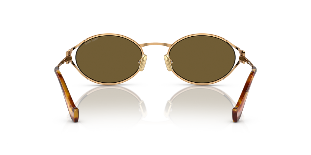 【MIU MIU】MU 52YS ロゴ サングラス 関税送料込み Miu Miu MU 52YS L (54 - 21) with Brown lenses and Gold frame