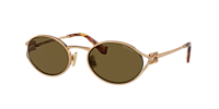 Miu Miu MU 52YS L (54 - 21) with Brown lenses and Gold frame