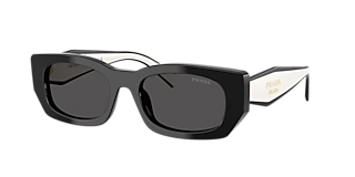 Prada PR 16WS M (53 - 20) with Grey lenses and Black frame
