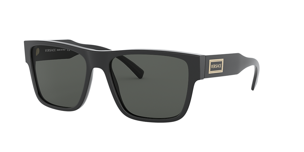 Versace VE4379 M (56 - 17) with Grey lenses and Black frame