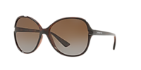 SUNGLASS HUT COLLECTION HU2001 Brown - Women Sunglasses, Polar Brown Gradient Grey Lens