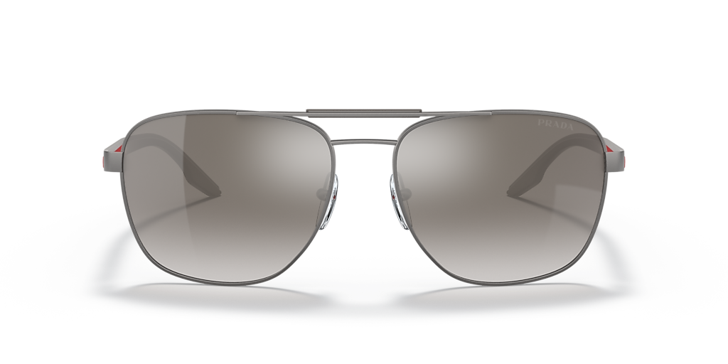 小物 archive PRADA l sunglasses silver Prada PR A57S L (58 - 15) with Grey lenses and Silver frame