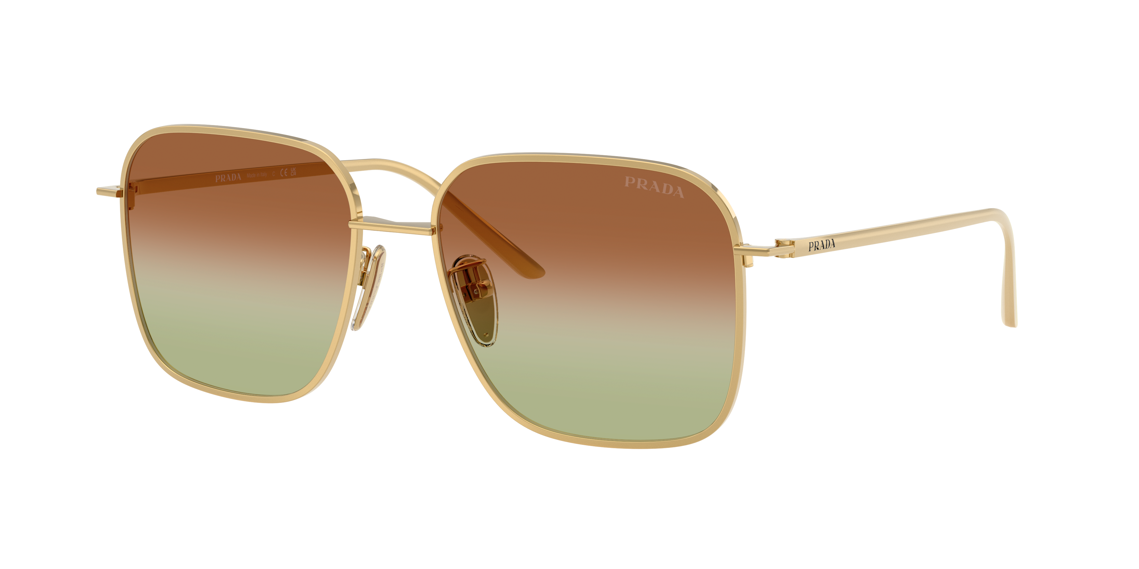 Prada Woman Sunglass Pr C54sd In Gold
