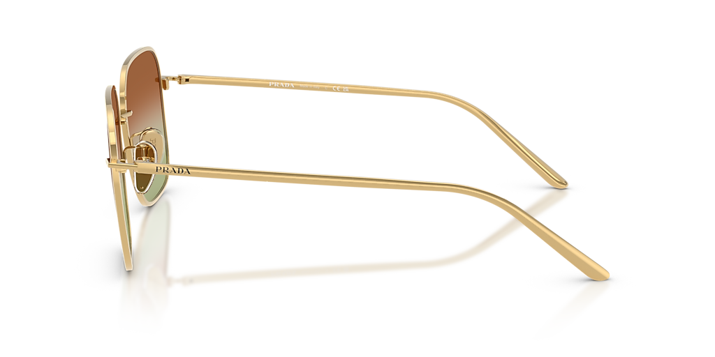 Prada PR C54SD L (54 - 17) with Green lenses and Gold frame