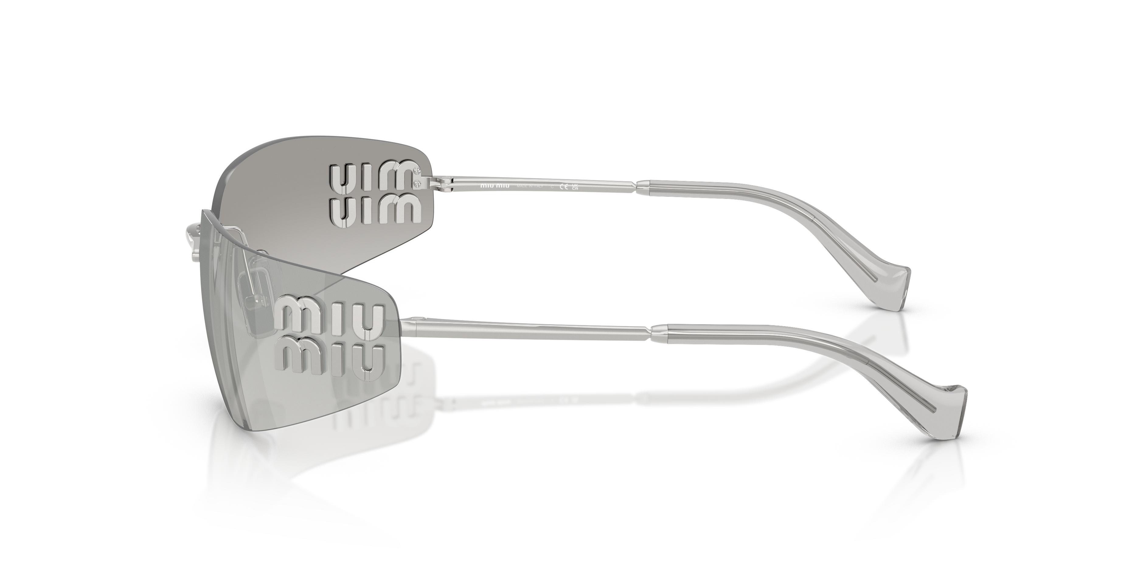 Miu Miu MU A51S M (75 - 14) with Grey lenses and Silver frame