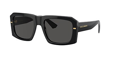 Dolce&Gabbana DG4430 54 Light Blue Mirror Silver & Black On Grey 