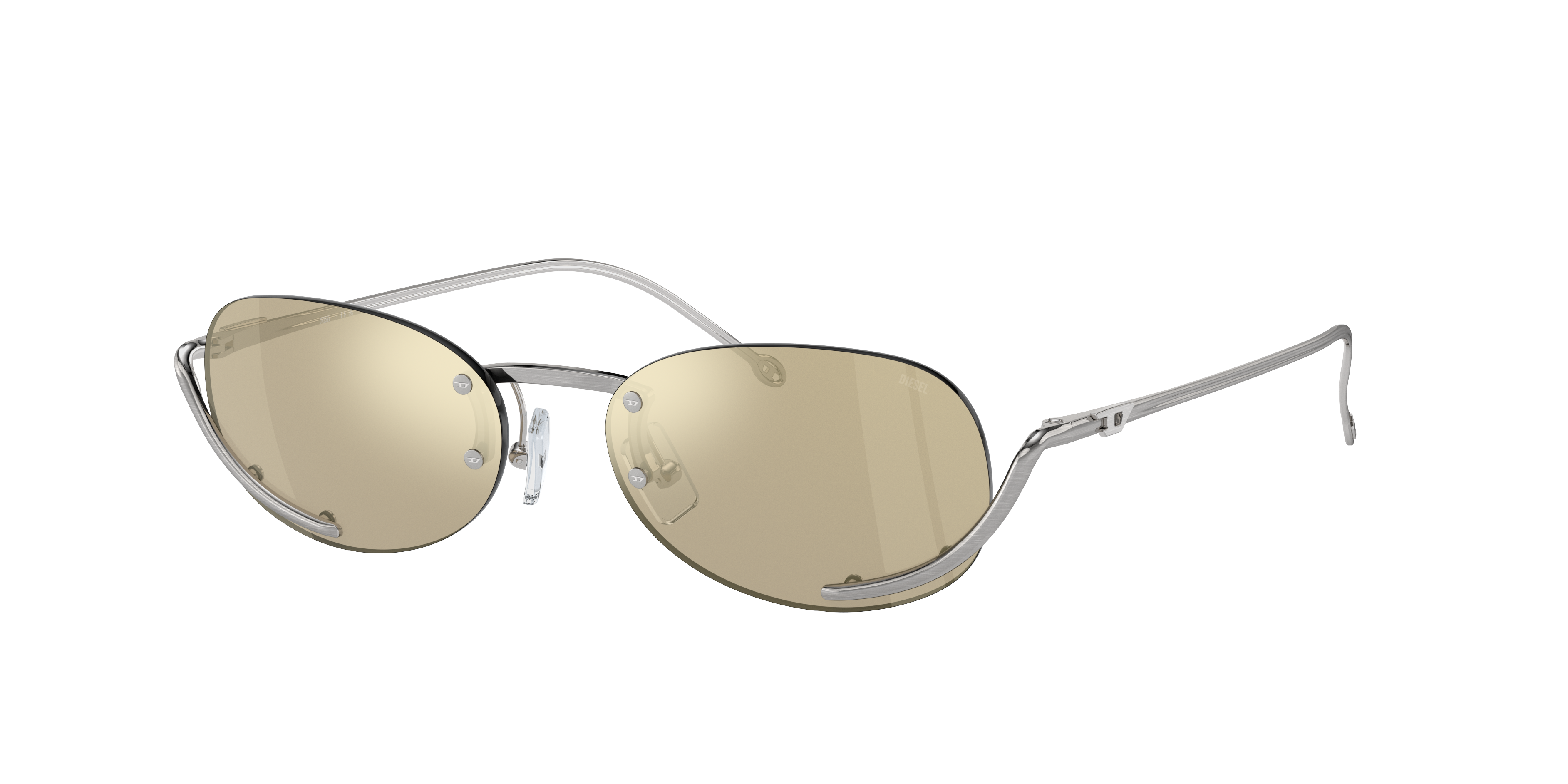 Diesel Unisex Sunglass Dl1004 In Yellow Mirror Intern Blue