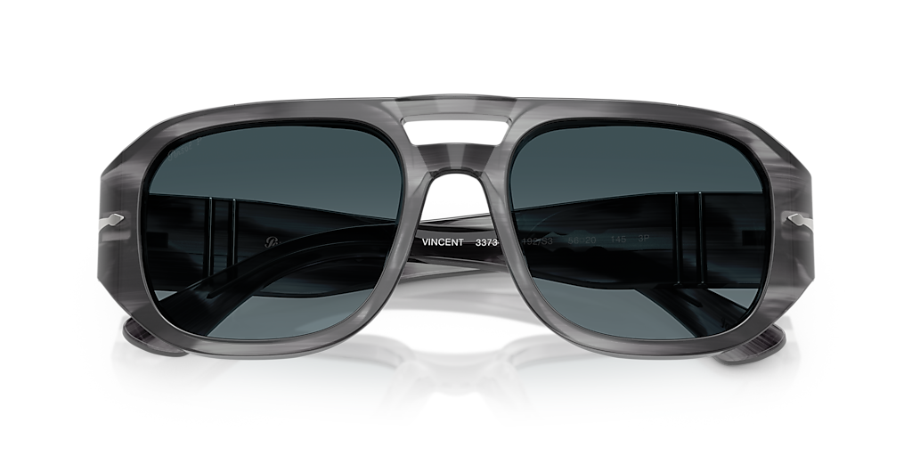 Persol PO3373S - Vincent L (53 - 20) with Blue lenses and