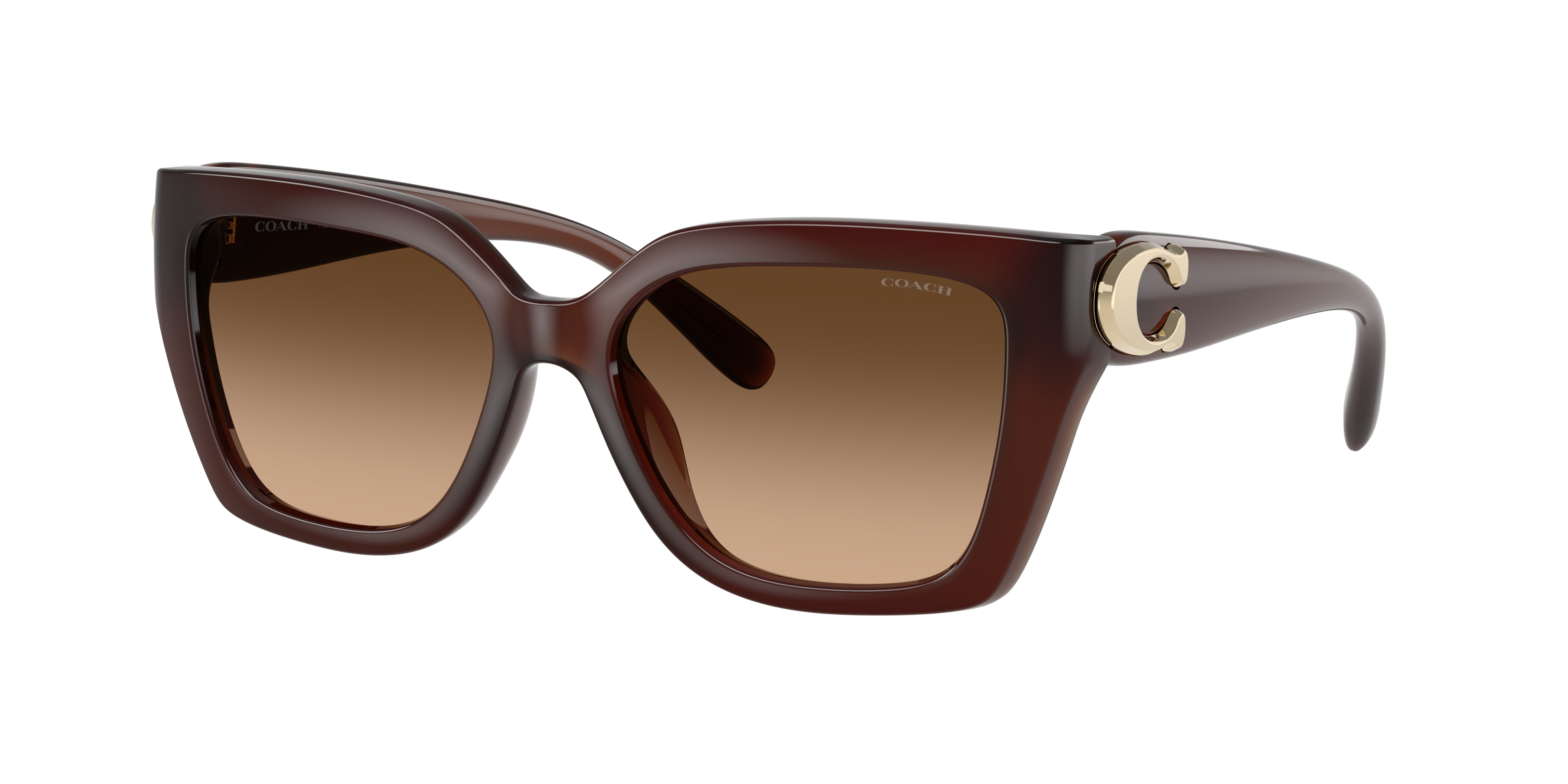 Coach Woman Sunglasses Hc8408u Cw195 In Brown Gradient