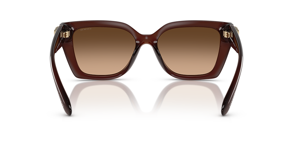 COACH HC8408U CW195 Milky Hazelnut - Women Luxury Sunglasses, Brown Gradient Lens