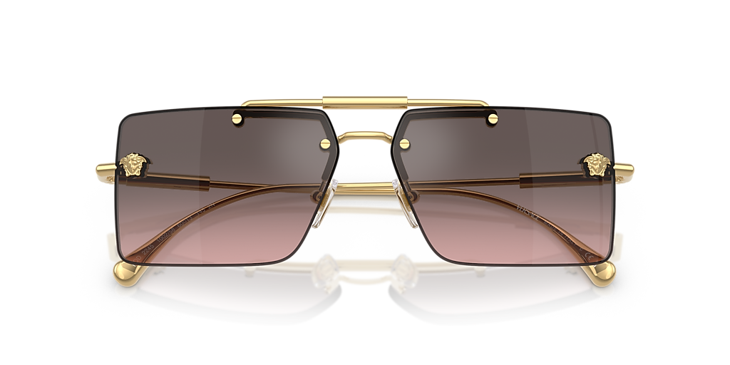 Versace VE2245 L (60 - 13) with Pink lenses and Gold frame  display picture 2