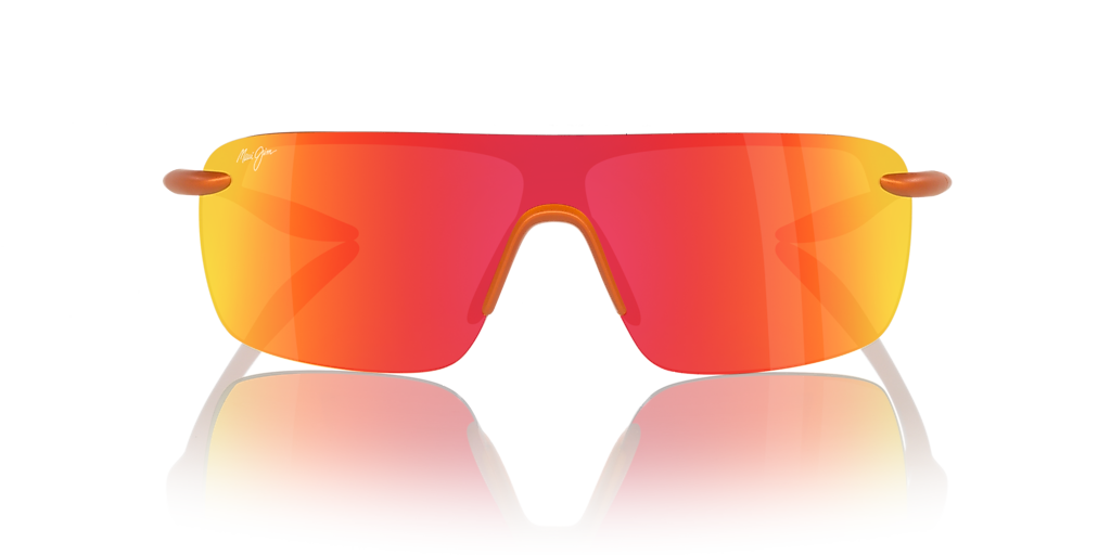 MAUI JIM Palulu Orange - Unisex Sunglasses, Red Mirror Polarized Lens