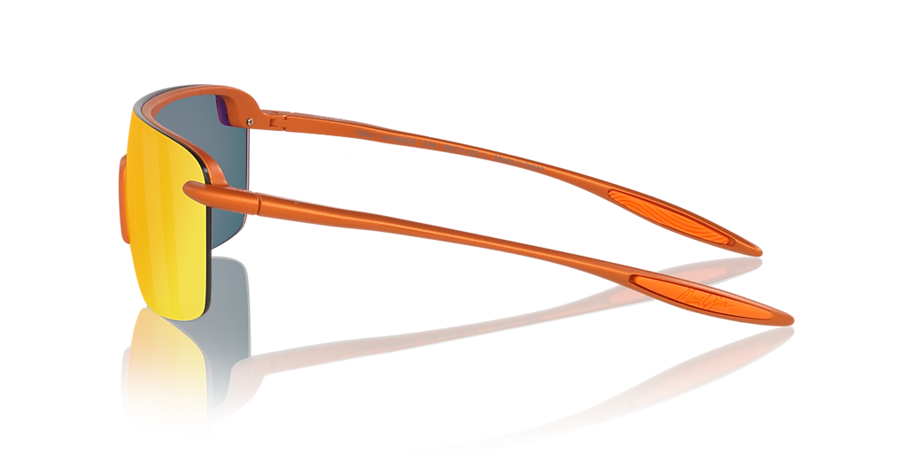 MAUI JIM Palulu Orange - Unisex Sunglasses, Red Mirror Polarized Lens