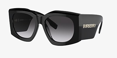 Burberry BE4388U Madeline 55 Grey Gradient & Black Sunglasses 