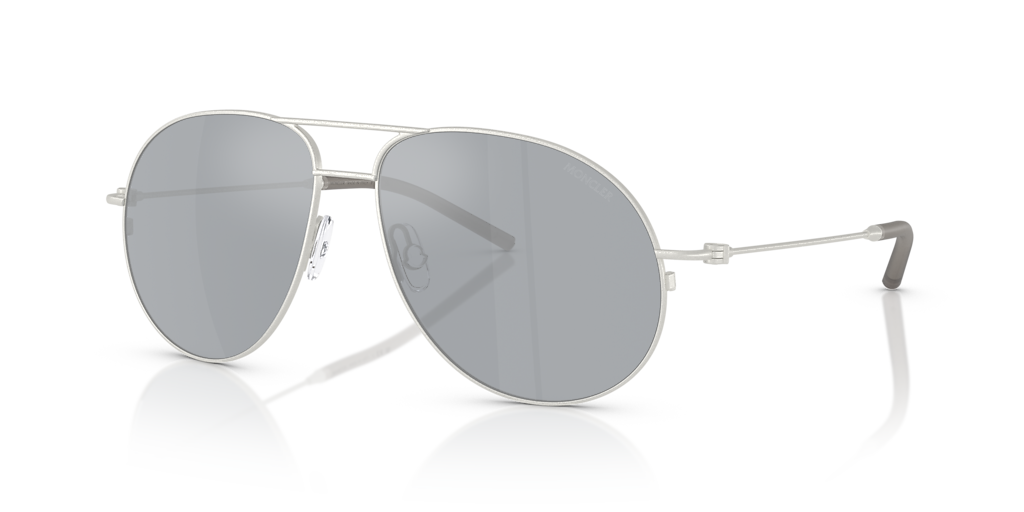 MONCLER 長方形フレムサンクラス ME8002 50028V Moncler ME8002 Slicka Sunglasses 50028V Matt Butter - eye-oo.com
