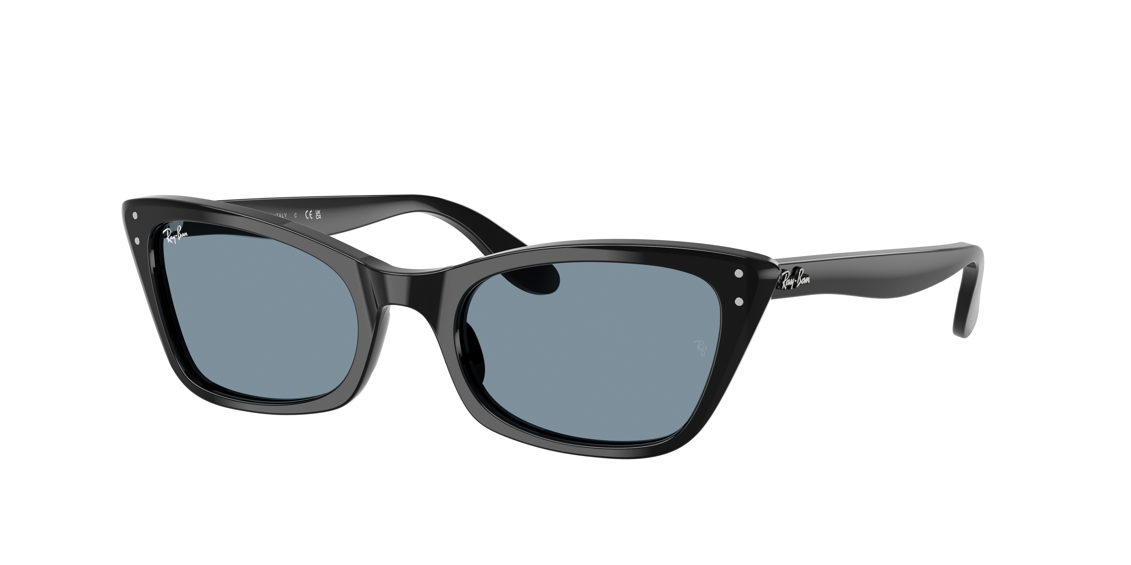 Ray-Ban Woman Sunglass Lady Burbank -  Frame color: Black, Lens color: Blue