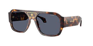 Versace VE2163 L (63 - 15) com Lentes Cinza e Armação Ouro