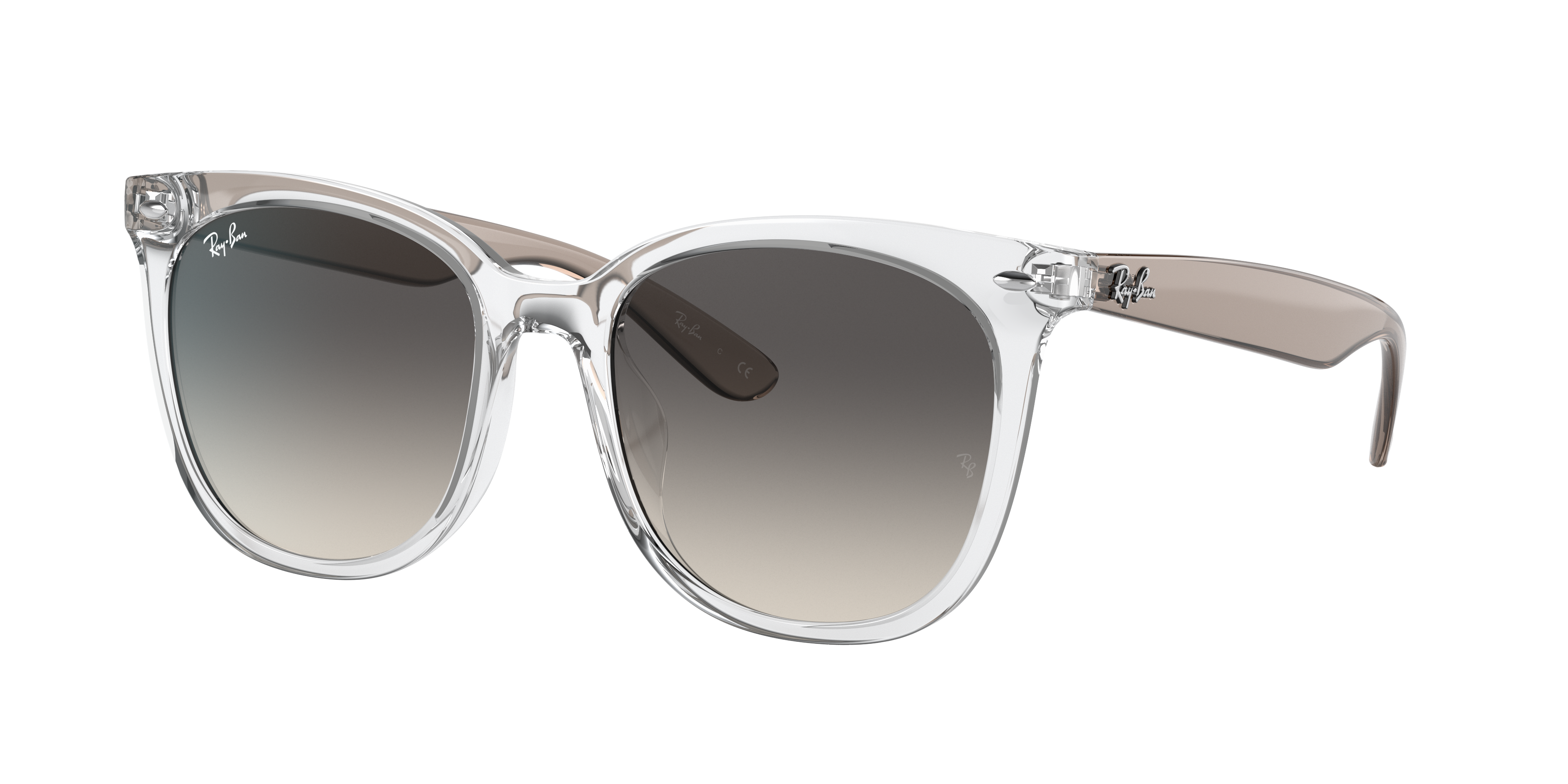 Ray Ban Ray-ban 55mm Gradient Square Sunglasses In Gray