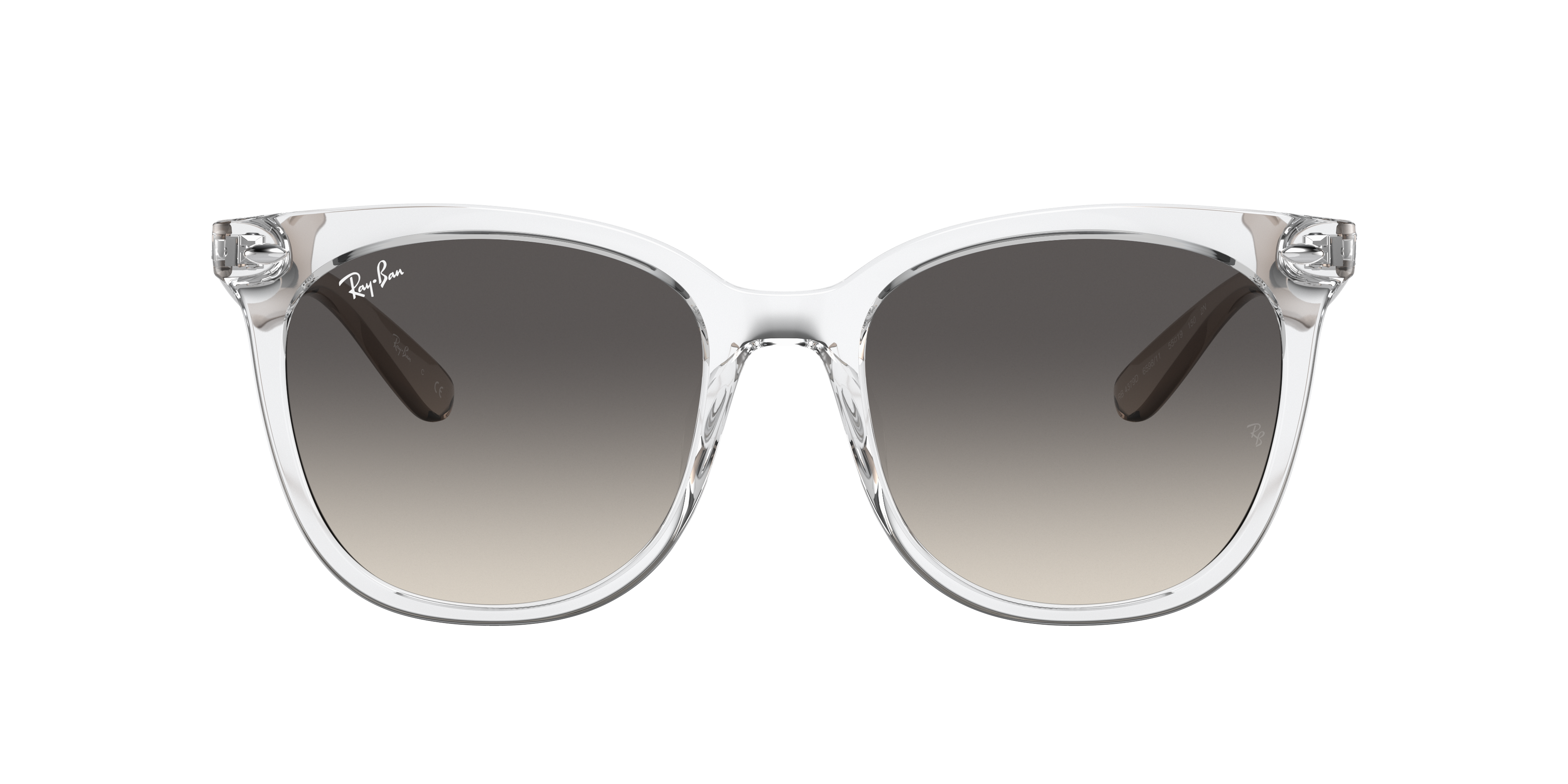 Ray Ban Ray-ban 55mm Gradient Square Sunglasses In Gray