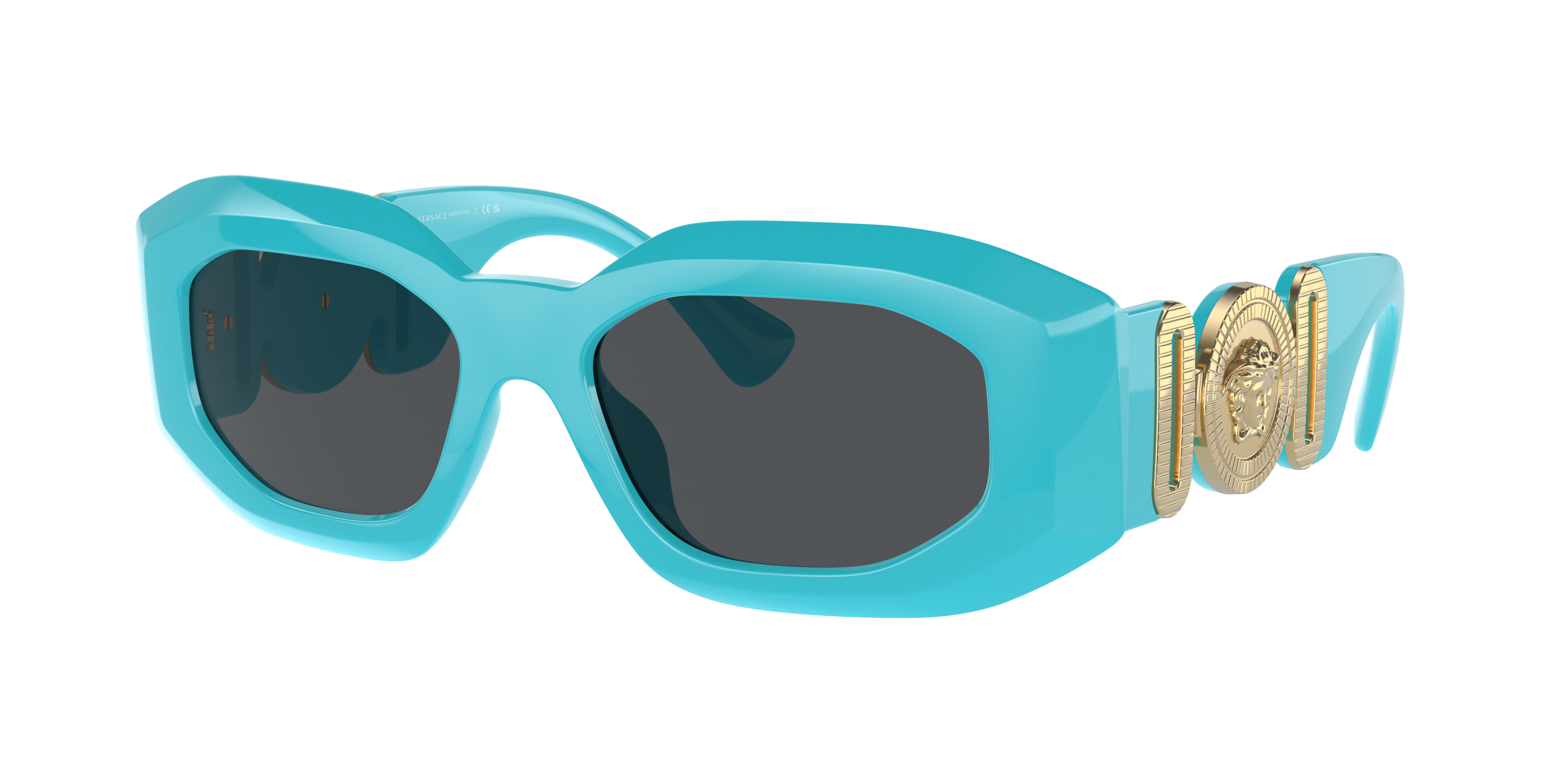 Versace Man Sunglass VE4425U -  Frame color: Azure, Lens color: Dark Grey