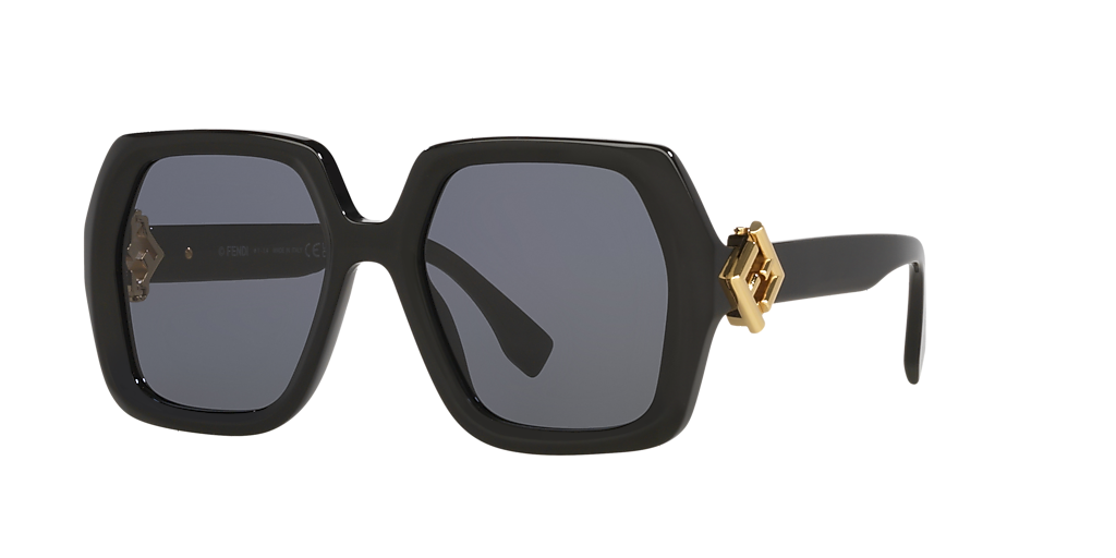 Fendi Fe40139I S (53 - 19) with Blue lenses and Black frame