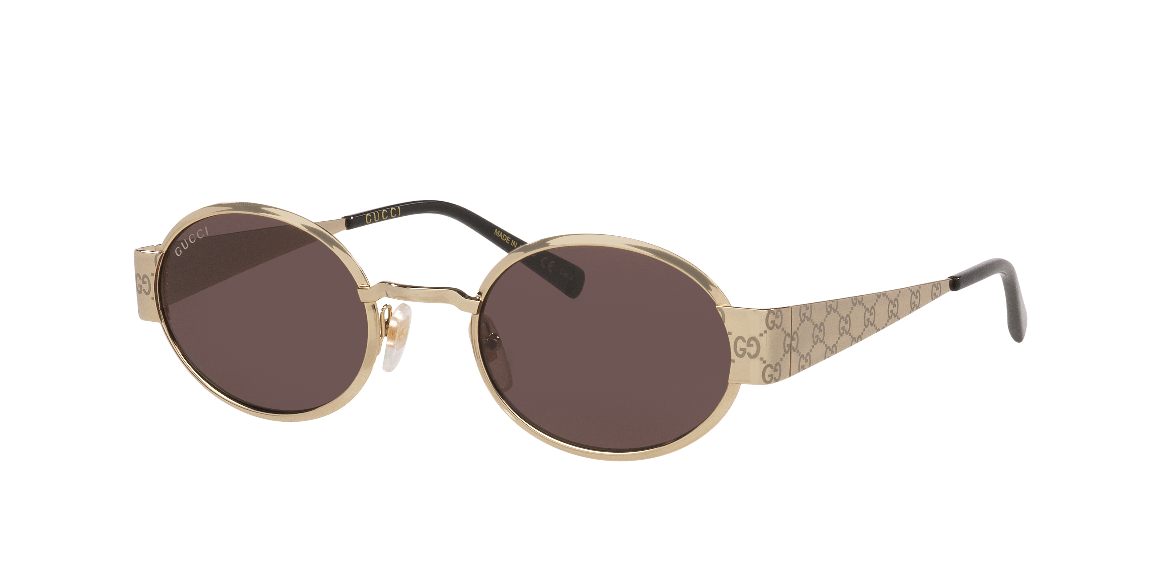 Gucci Man Sunglass GG1854S -  Frame color: Gold, Lens color: Brown