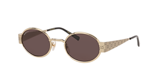 Gucci GG1593S L (56 - 18) with Pink lenses and Gold frame