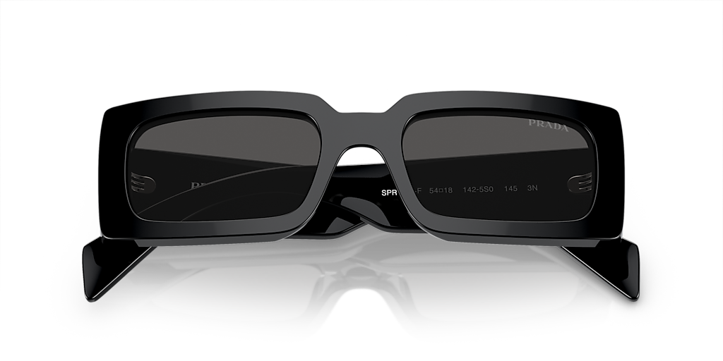 PRADA PR A07SF Black - Women Luxury Sunglasses, Dark Grey Lens
