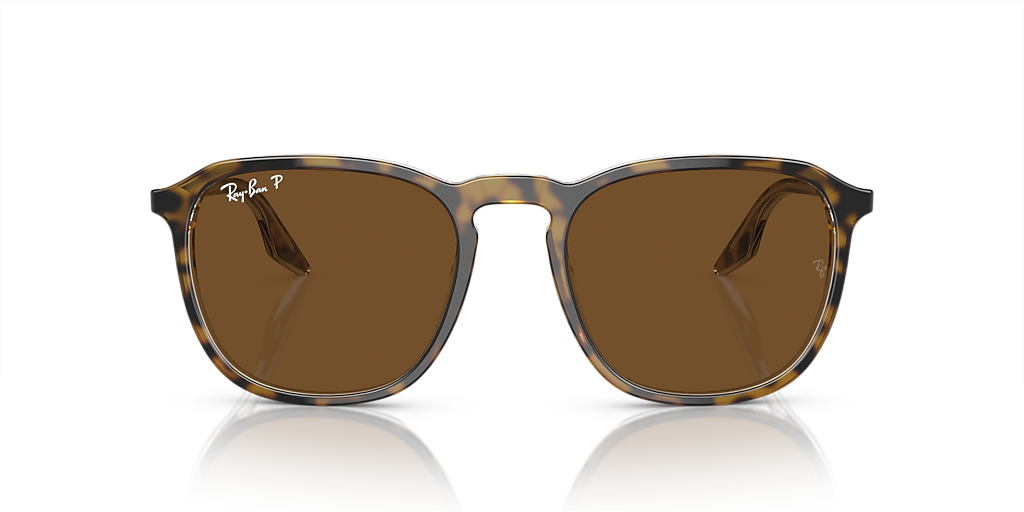 RAY-BAN RB2203 Black On Transparent - Unisex Sunglasses, Green Lens