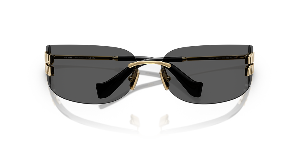 Miu Miu MU A51S M (75 - 14) with Grey lenses and Gold frame