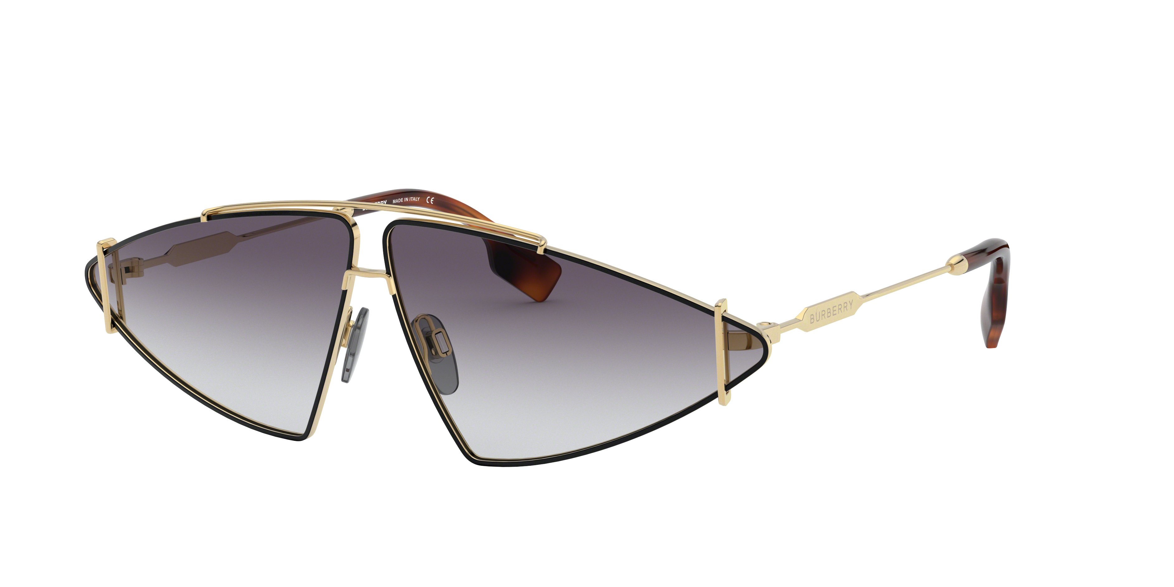 ぱぴーらぶ Sunglasses Burberry BE3147 110981 58-14 Light Gold in stock