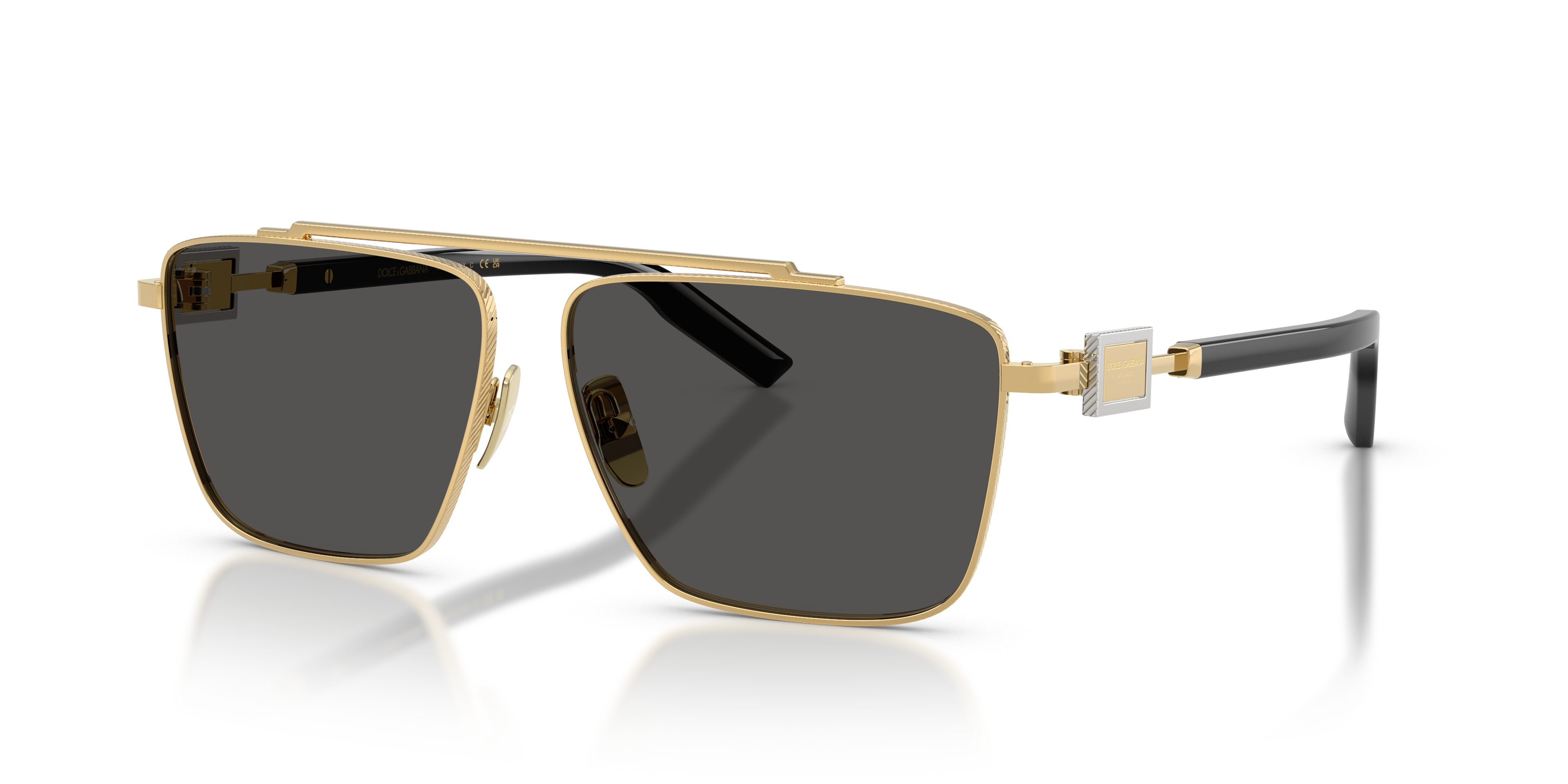 Dolce&Gabbana DG2336 XL (59 - 12) with Grey lenses and Gold frame